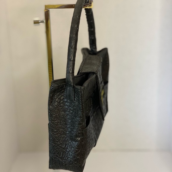 Faux Crocodile Soft Body Handbag - Picture 4 of 6